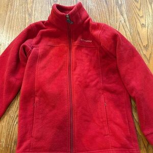 Columbia Vibrant Red Fleece Jacket
